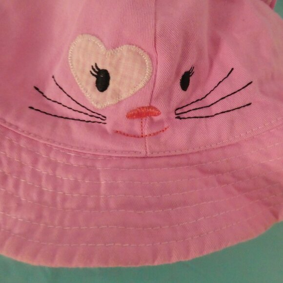 Unbranded | OS one size | Adorable Pink Cat Face Bucket Hat - Picture 7 of 13